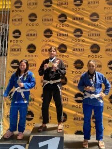 Maysa sendo campeã na Copa Pódio 2026, em Rio Branco. Foto: cedida